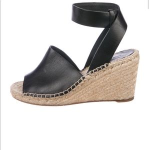 Celine Leather Espadrille Sandals